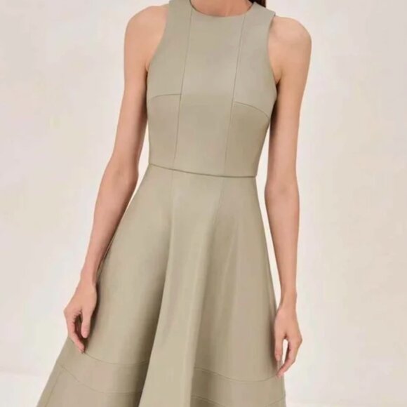 BEST Alexis England Midi Dress XSmall Sage Green Cocktail Party Formal - Picture 6 of 13